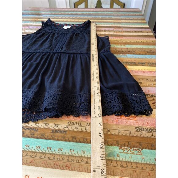 Knox Rose XL Lace Ruffle Boho Cottagecore Shirts Tops Lot Of 2 Eyelet - Picture 13 of 13